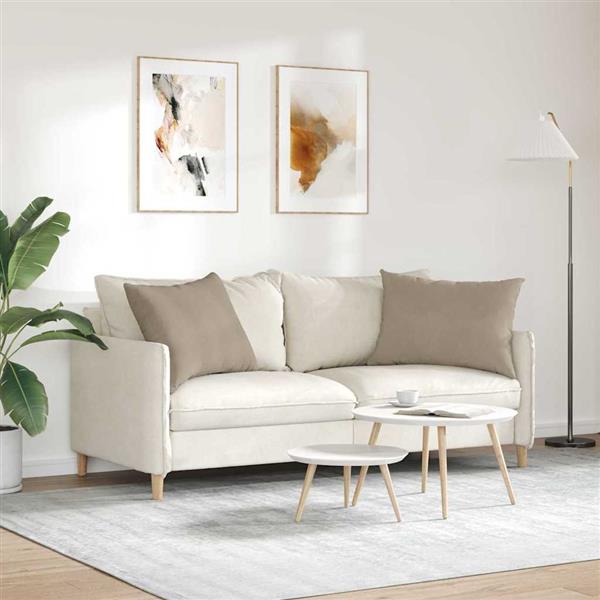 Grote foto vidaxl sofa kussens 2 pcs taupe 70 x 50 cm stof huis en inrichting woningdecoratie