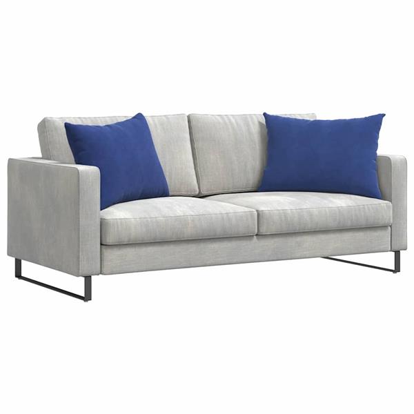 Grote foto vidaxl sofa kussens 2 pcs politieblauw 70 x 50 cm katoen stof huis en inrichting woningdecoratie
