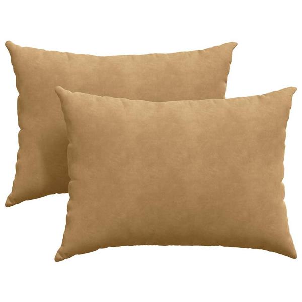 Grote foto vidaxl sofa kussens 2 pcs bruin 70 x 50 cm katoen stof huis en inrichting woningdecoratie