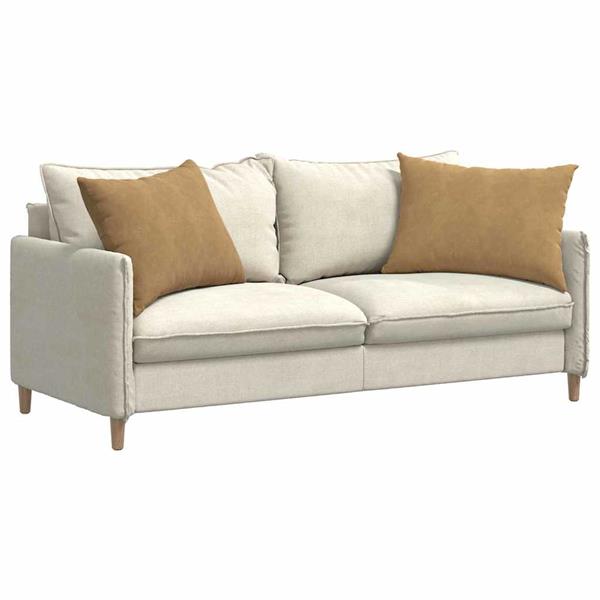 Grote foto vidaxl sofa kussens 2 pcs bruin 70 x 50 cm katoen stof huis en inrichting woningdecoratie