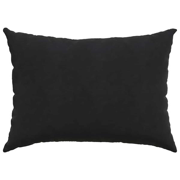 Grote foto vidaxl sofa kussens 2 pcs zwart 70 x 50 cm katoen stof huis en inrichting woningdecoratie