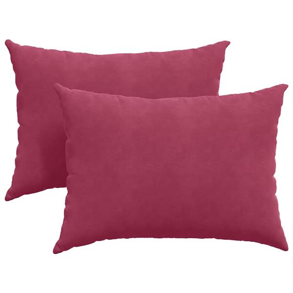 Grote foto vidaxl sofa kussens 2 pcs wijnrood 70 x 50 cm katoen stof huis en inrichting woningdecoratie