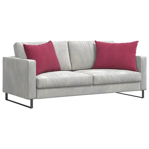 Grote foto vidaxl sofa kussens 2 pcs wijnrood 70 x 50 cm katoen stof huis en inrichting woningdecoratie
