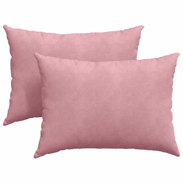 Grote foto vidaxl sofa kussens 2 pcs roze 70 x 50 cm katoen stof huis en inrichting woningdecoratie