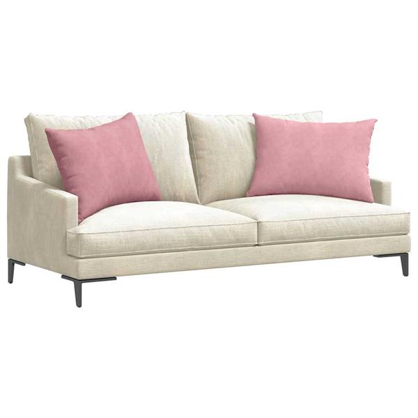 Grote foto vidaxl sofa kussens 2 pcs roze 70 x 50 cm katoen stof huis en inrichting woningdecoratie
