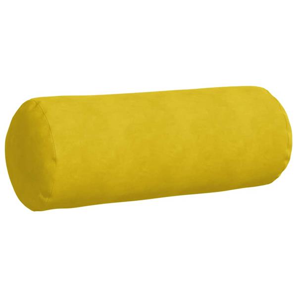 Grote foto vidaxl bolster kussens 2 pcs geel 25 x 70 cm katoen stof huis en inrichting woningdecoratie