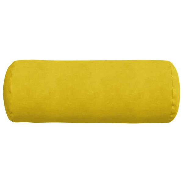 Grote foto vidaxl bolster kussens 2 pcs geel 25 x 70 cm katoen stof huis en inrichting woningdecoratie