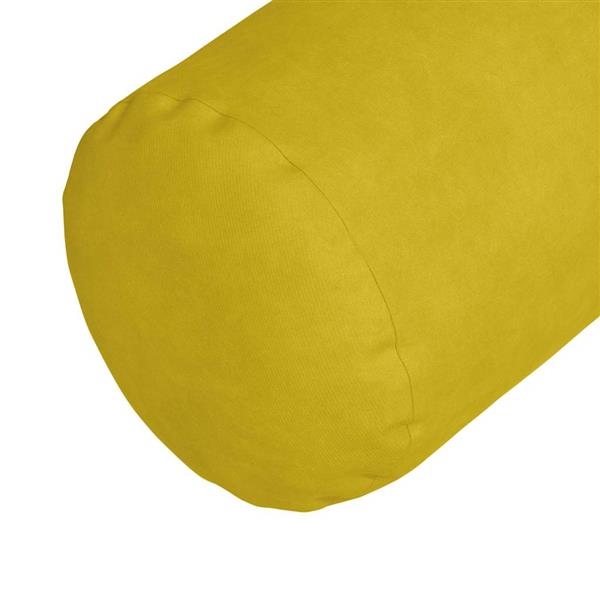 Grote foto vidaxl bolster kussens 2 pcs geel 25 x 70 cm katoen stof huis en inrichting woningdecoratie