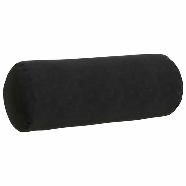 Grote foto vidaxl bolster kussens 2 pcs zwart 25 x 70 cm katoen stof huis en inrichting woningdecoratie