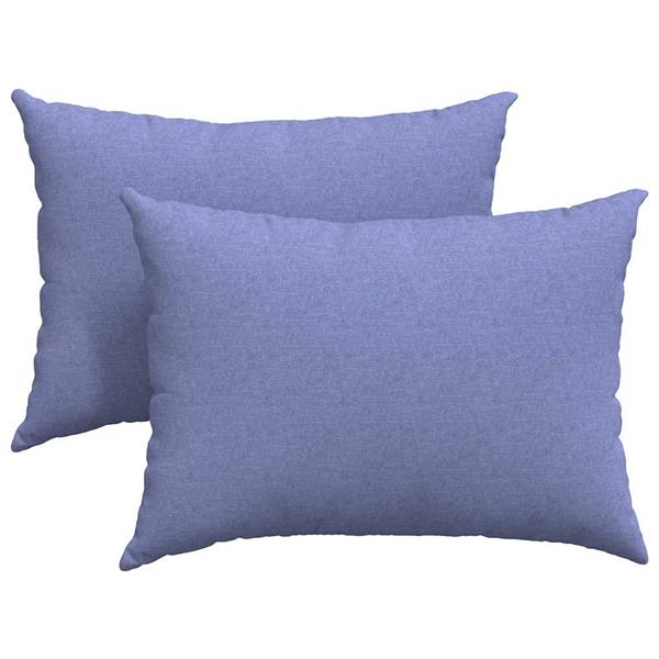 Grote foto vidaxl sofa kussens 2 pcs blauw 70 x 50 cm stof huis en inrichting woningdecoratie
