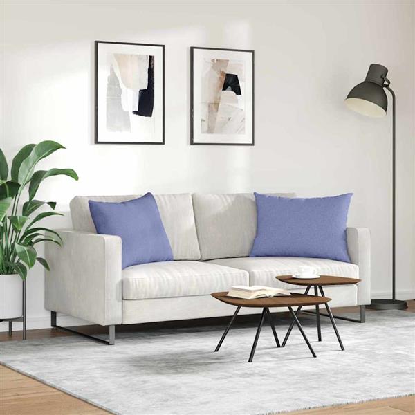 Grote foto vidaxl sofa kussens 2 pcs blauw 70 x 50 cm stof huis en inrichting woningdecoratie