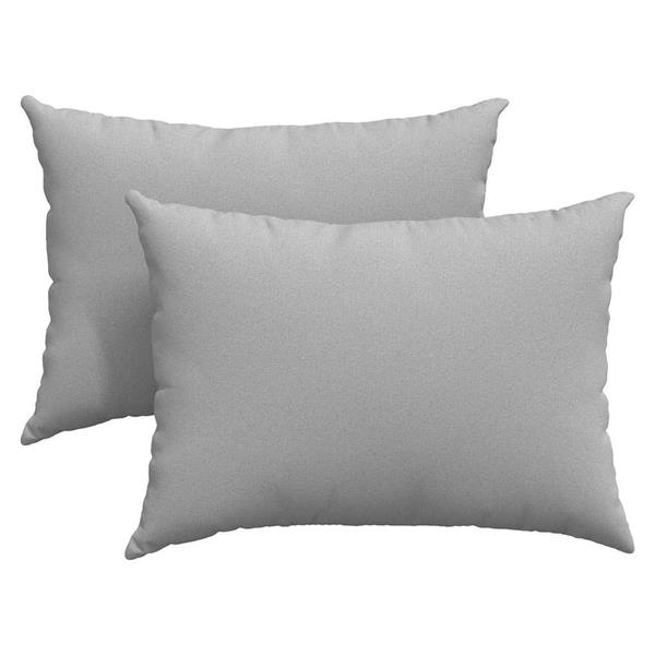 Grote foto vidaxl sofa kussens 2 pcs grijs 70 x 50 cm stof huis en inrichting woningdecoratie