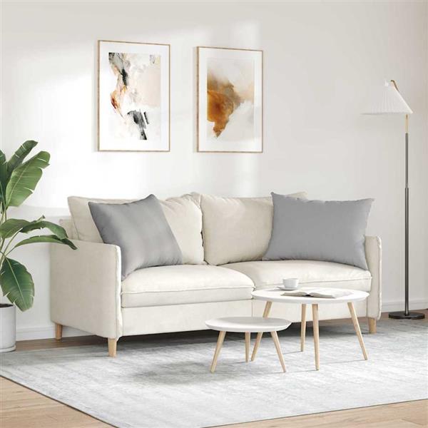 Grote foto vidaxl sofa kussens 2 pcs grijs 70 x 50 cm stof huis en inrichting woningdecoratie