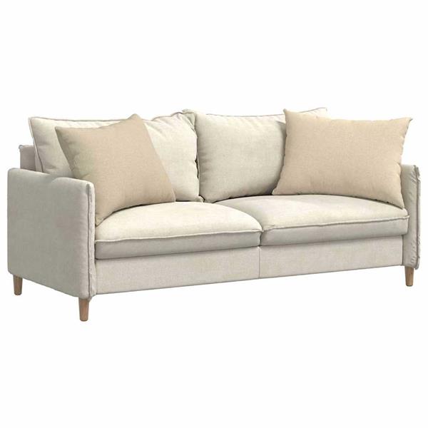 Grote foto vidaxl sofa kussens 2 pcs cr me 70 x 50 cm stof huis en inrichting woningdecoratie