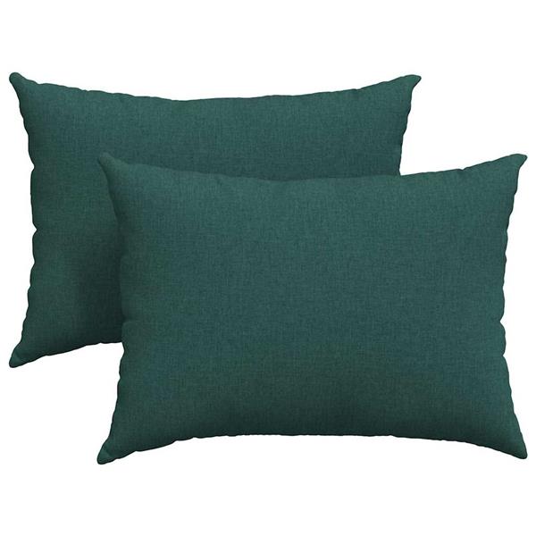 Grote foto vidaxl sofa kussens 2 pcs donkergroen 70 x 50 cm stof huis en inrichting woningdecoratie