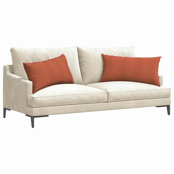 Grote foto vidaxl sofa kussens 2 pcs rood oranje 80 x 40 cm katoen stof huis en inrichting woningdecoratie