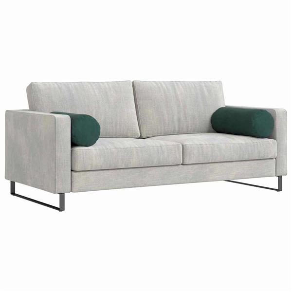 Grote foto vidaxl bolster kussens 2 pcs donkergroen 25 x 70 cm katoen stof huis en inrichting woningdecoratie