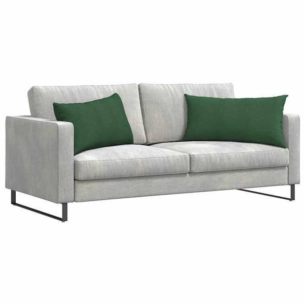 Grote foto vidaxl sofa kussens 2 pcs donkergroen 80 x 40 cm katoen stof huis en inrichting woningdecoratie