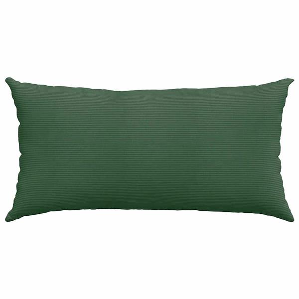 Grote foto vidaxl sofa kussens 2 pcs donkergroen 80 x 40 cm katoen stof huis en inrichting woningdecoratie
