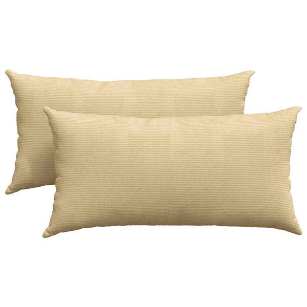 Grote foto vidaxl sofa kussens 2 pcs grijs groen 80 x 40 cm katoen stof huis en inrichting woningdecoratie