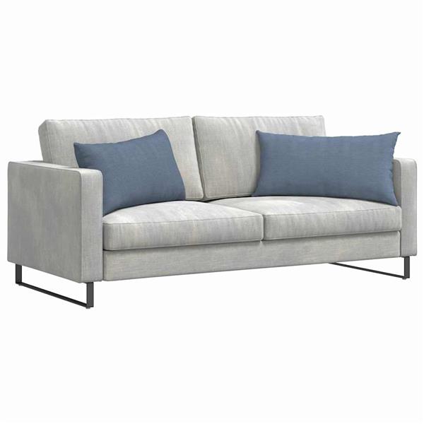 Grote foto vidaxl sofa kussens 2 pcs blauw 80 x 40 cm katoen stof huis en inrichting woningdecoratie
