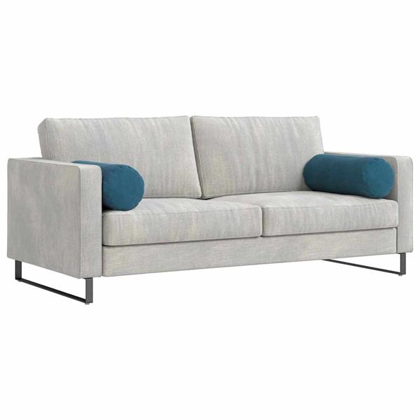 Grote foto vidaxl bolster kussens 2 pcs blauw 25 x 70 cm katoen stof huis en inrichting woningdecoratie