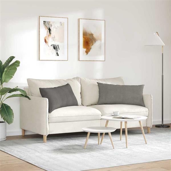 Grote foto vidaxl sofa kussens 2 pcs lichtgrijs 80 x 40 cm katoen stof huis en inrichting woningdecoratie