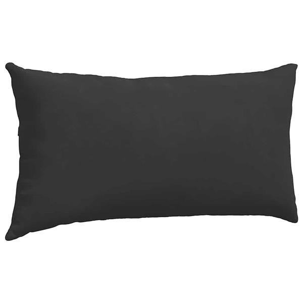 Grote foto vidaxl sofa kussens 2 pcs zwart 80 x 40 cm stof huis en inrichting woningdecoratie