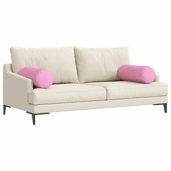 Grote foto vidaxl bolster kussens 2 pcs roze 25 x 70 cm stof huis en inrichting woningdecoratie