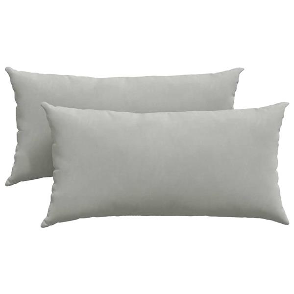 Grote foto vidaxl sofa kussens 2 pcs lichtgrijs 80 x 40 cm stof huis en inrichting woningdecoratie