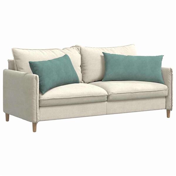 Grote foto vidaxl sofa kussens 2 pcs zeegroen 80 x 40 cm katoen stof huis en inrichting woningdecoratie