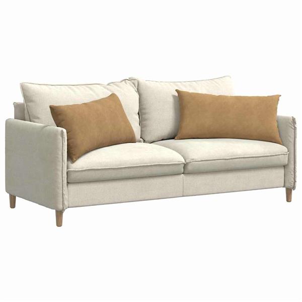 Grote foto vidaxl sofa kussens 2 pcs bruin 80 x 40 cm katoen stof huis en inrichting woningdecoratie
