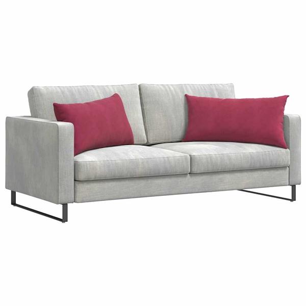 Grote foto vidaxl sofa kussens 2 pcs wijnrood 80 x 40 cm katoen stof huis en inrichting woningdecoratie
