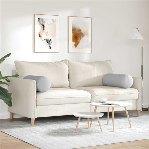 Grote foto vidaxl bolster kussens 2 pcs wolkengrijs 25 x 70 cm stof huis en inrichting woningdecoratie