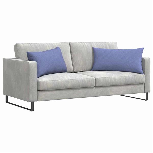 Grote foto vidaxl sofa kussens 2 pcs blauw 80 x 40 cm stof huis en inrichting woningdecoratie