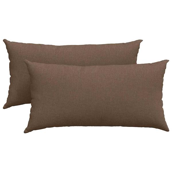 Grote foto vidaxl sofa kussens 2 pcs bruin 80 x 40 cm stof huis en inrichting woningdecoratie