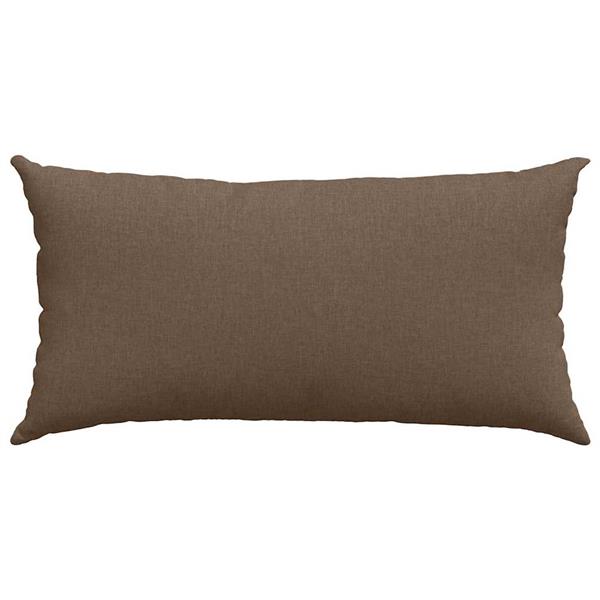 Grote foto vidaxl sofa kussens 2 pcs bruin 80 x 40 cm stof huis en inrichting woningdecoratie