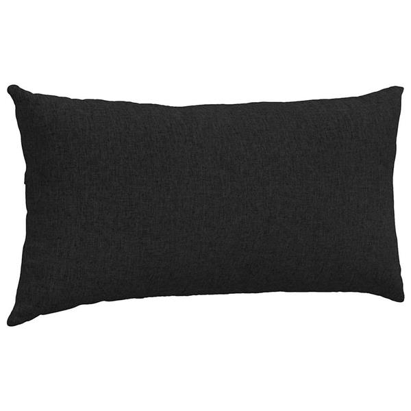 Grote foto vidaxl sofa kussens 2 pcs zwart 80 x 40 cm stof huis en inrichting woningdecoratie