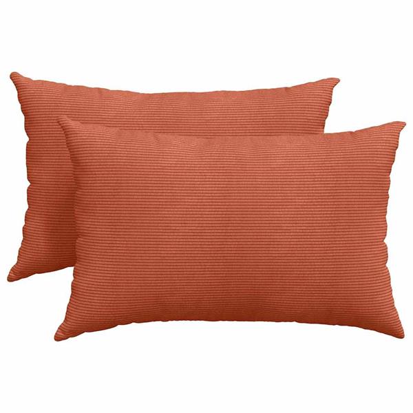 Grote foto vidaxl sofa kussens 2 pcs rood oranje 60 x 40 cm katoen stof huis en inrichting woningdecoratie