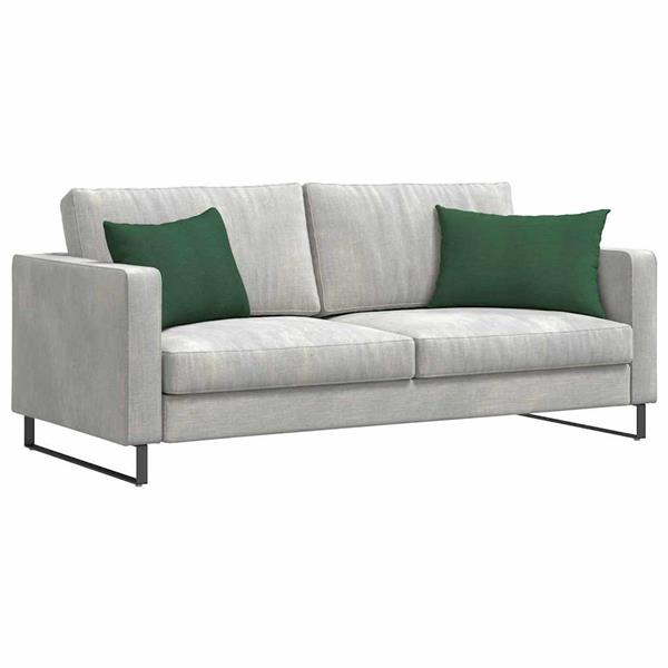 Grote foto vidaxl sofa kussens 2 pcs donkergroen 60 x 40 cm katoen stof huis en inrichting woningdecoratie