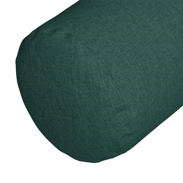 Grote foto vidaxl bolster kussens 2 pcs donkergroen 25 x 70 cm stof huis en inrichting woningdecoratie