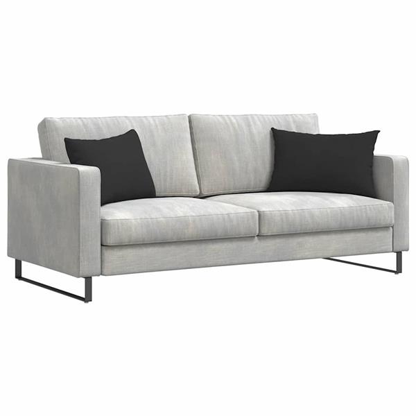 Grote foto vidaxl sofa kussens 2 pcs zwart 60 x 40 cm stof huis en inrichting woningdecoratie