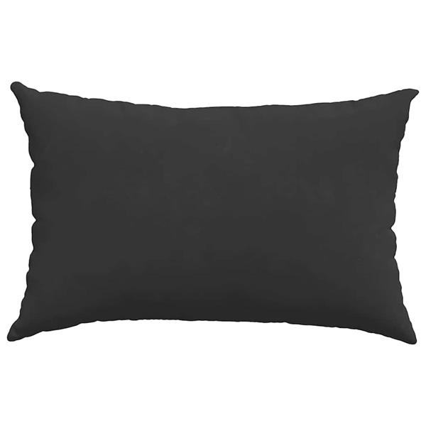 Grote foto vidaxl sofa kussens 2 pcs zwart 60 x 40 cm stof huis en inrichting woningdecoratie