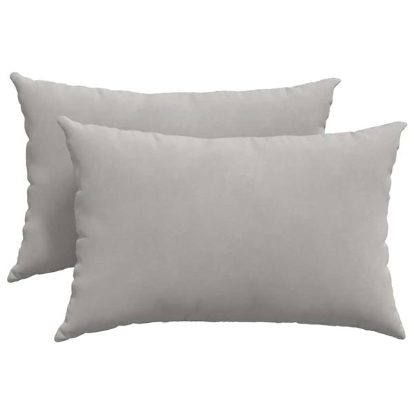 Grote foto vidaxl sofa kussens 2 pcs lichtgrijs 60 x 40 cm stof huis en inrichting woningdecoratie