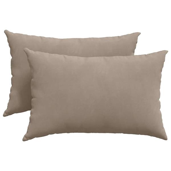Grote foto vidaxl sofa kussens 2 pcs taupe 60 x 40 cm stof huis en inrichting woningdecoratie