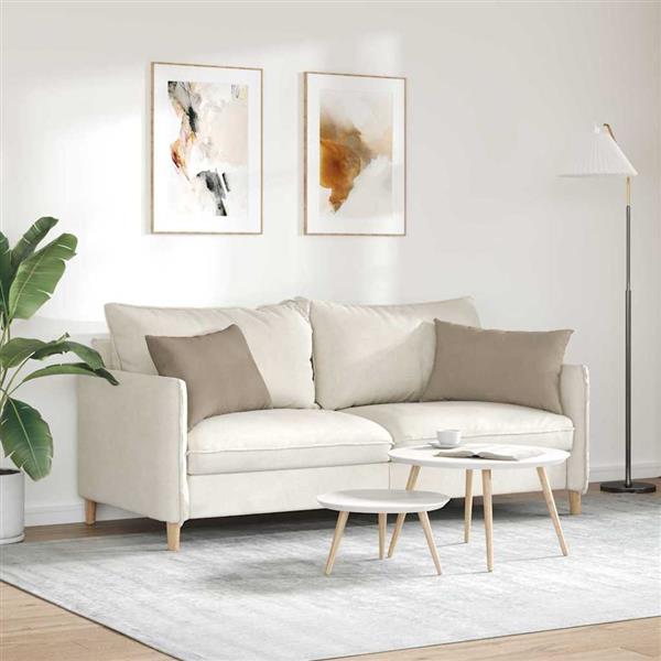 Grote foto vidaxl sofa kussens 2 pcs taupe 60 x 40 cm stof huis en inrichting woningdecoratie