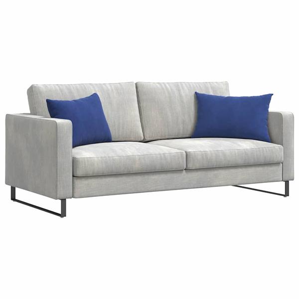 Grote foto vidaxl sofa kussens 2 pcs politieblauw 60 x 40 cm katoen stof huis en inrichting woningdecoratie