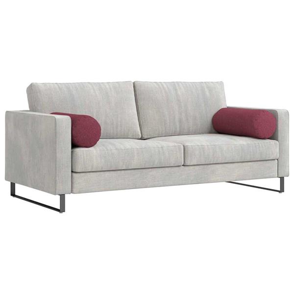 Grote foto vidaxl bolster kussens 2 pcs wijnrood 25 x 70 cm stof huis en inrichting woningdecoratie
