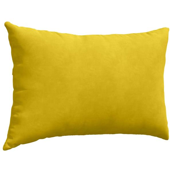 Grote foto vidaxl sofa kussens 2 pcs geel 60 x 40 cm katoen stof huis en inrichting woningdecoratie