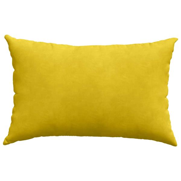 Grote foto vidaxl sofa kussens 2 pcs geel 60 x 40 cm katoen stof huis en inrichting woningdecoratie